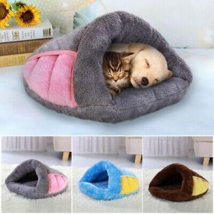 Cozy Pet Cave Beds Warm Padded Dog Cat Sleep Nest Kennel Puppy House Igloo S M L